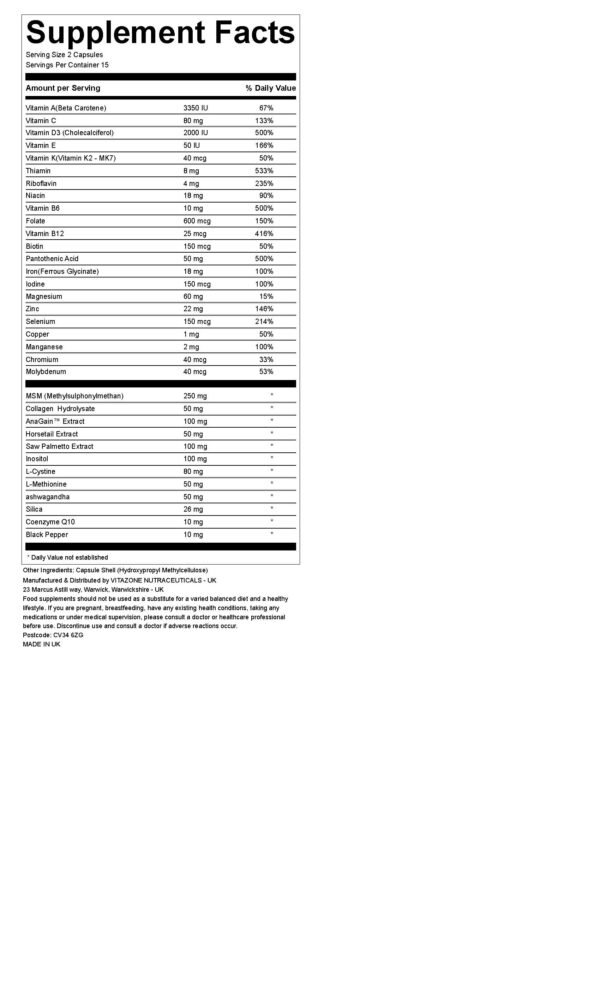 Vita Hair – Dietary Supplement - Image 4